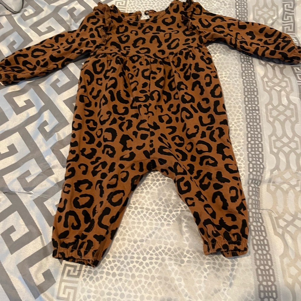 Leopard printed one piece